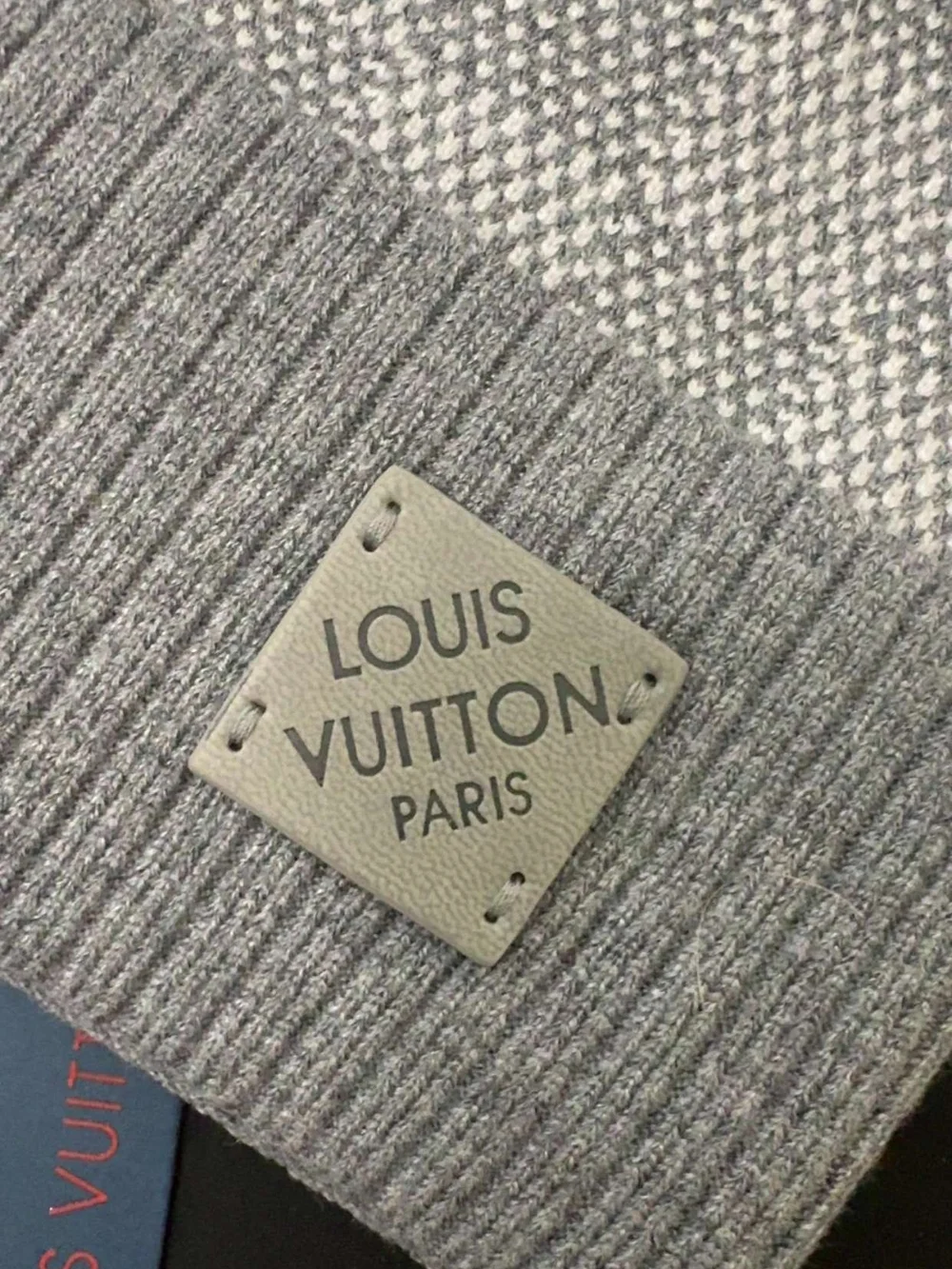 Grey Monogram Beanie